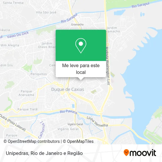 Unipedras mapa