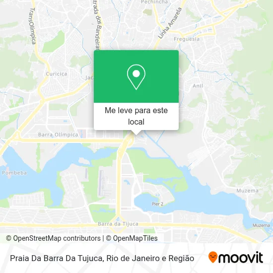 Praia Da Barra Da Tujuca mapa