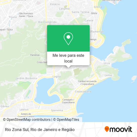 Rio Zona Sul mapa