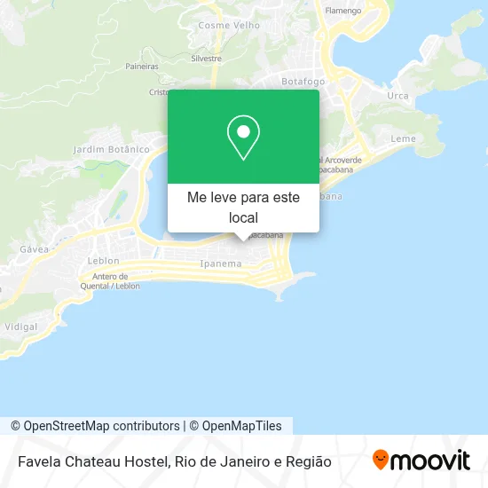Favela Chateau Hostel mapa