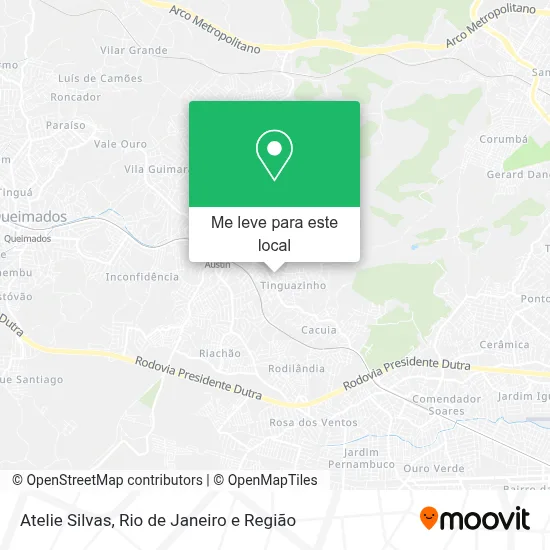 Atelie Silvas mapa