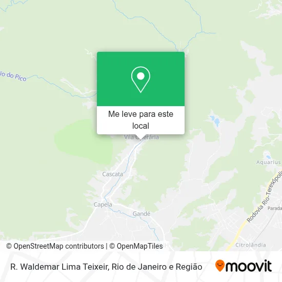 R. Waldemar Lima Teixeir mapa