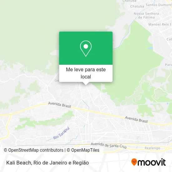 Kali Beach mapa