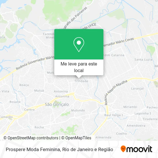 Prospere Moda Feminina mapa