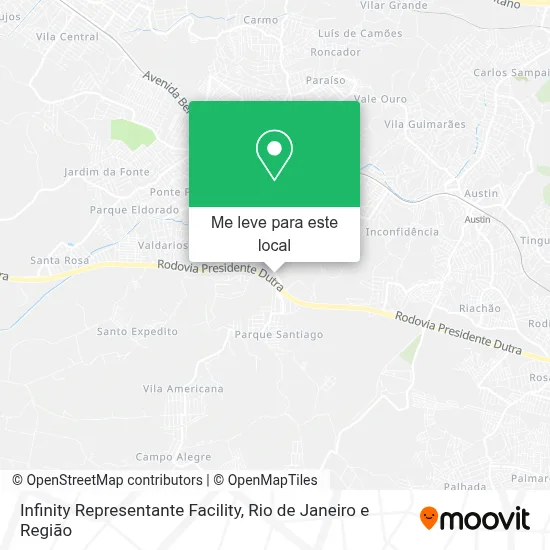 Infinity Representante Facility mapa