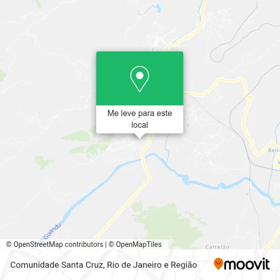 Comunidade Santa Cruz mapa