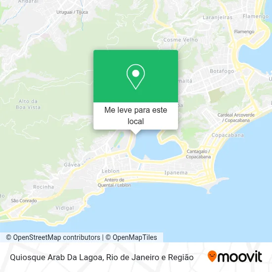 Quiosque Arab Da Lagoa mapa