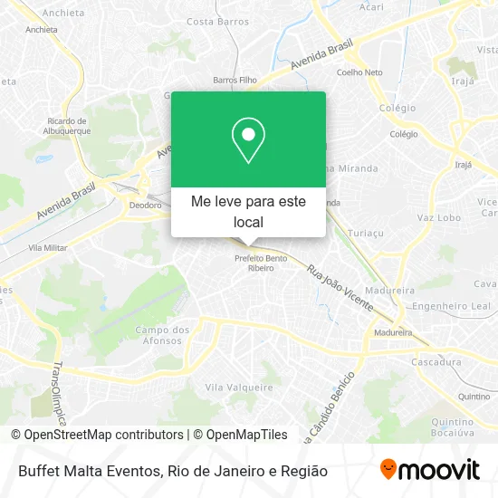 Buffet Malta Eventos mapa