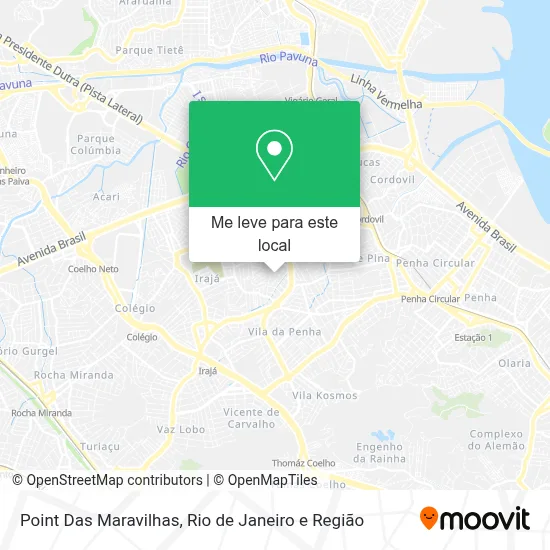 Point Das Maravilhas mapa