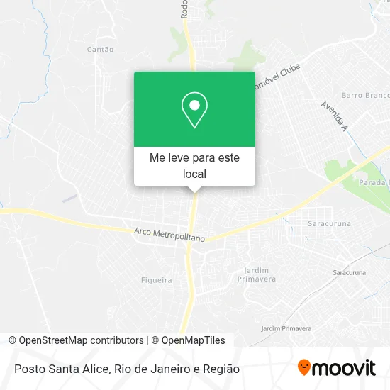 Posto Santa Alice mapa