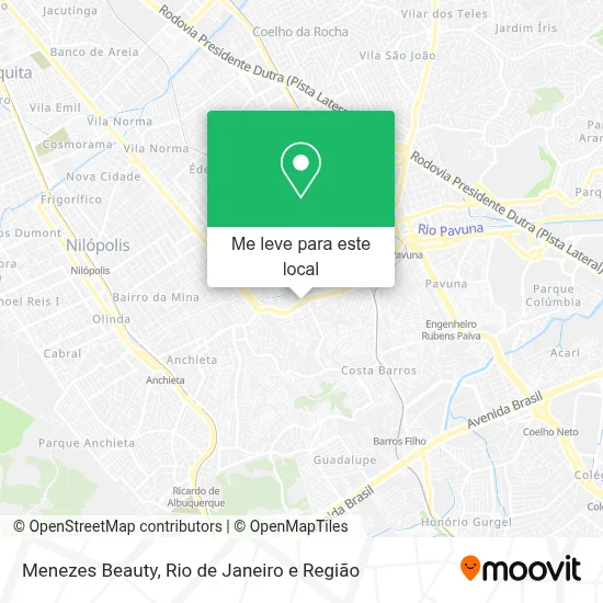 Menezes Beauty mapa