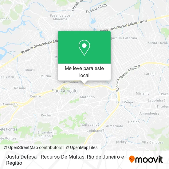 Justa Defesa - Recurso De Multas mapa