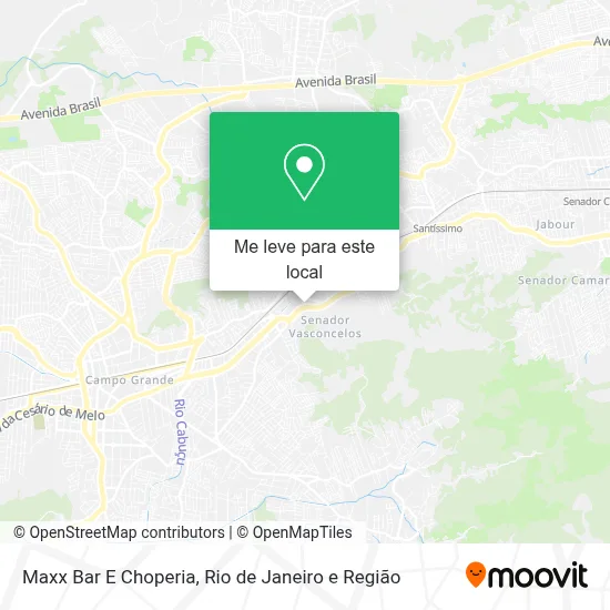 Maxx Bar E Choperia mapa