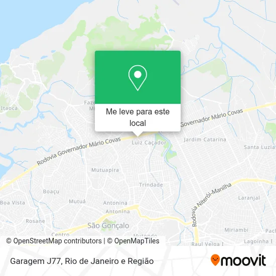 Garagem J77 mapa