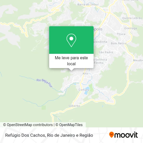 Refúgio Dos Cachos mapa
