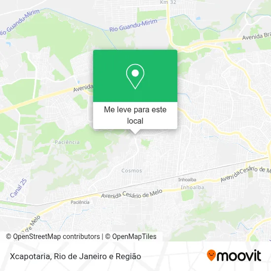 Xcapotaria mapa
