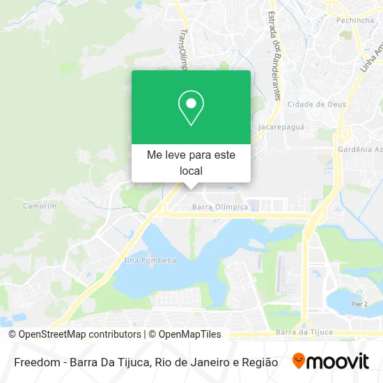 Freedom - Barra Da Tijuca mapa
