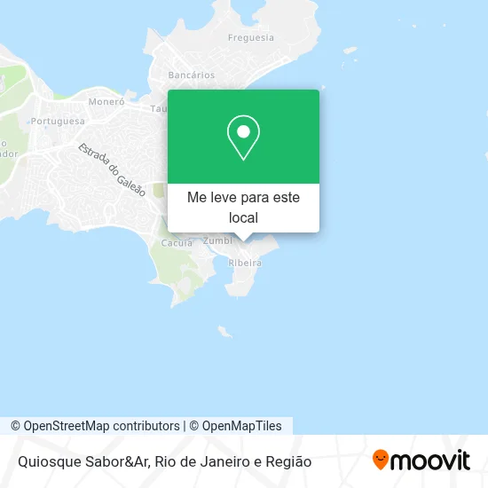 Quiosque Sabor&Ar mapa
