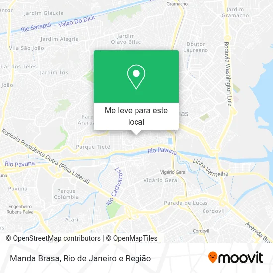 Manda Brasa mapa