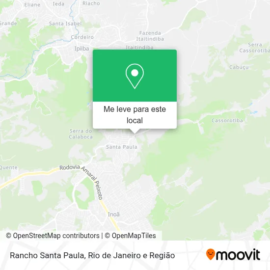 Rancho Santa Paula mapa