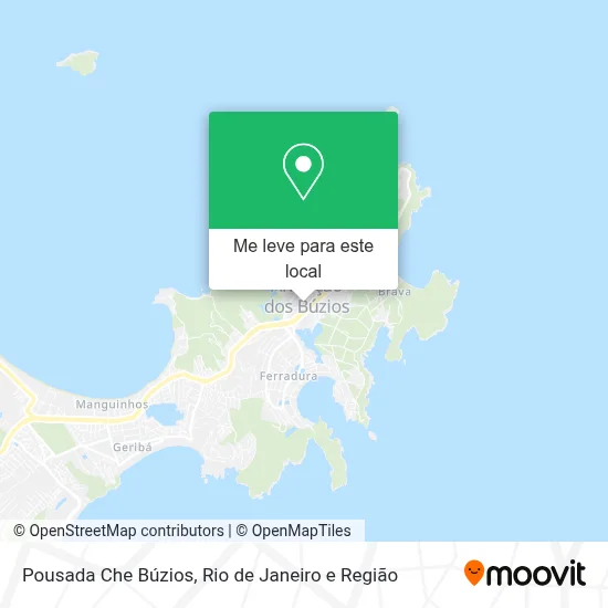 Pousada Che Búzios mapa