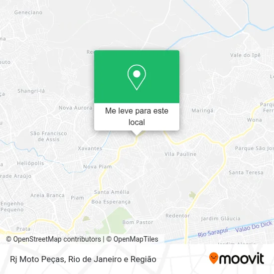 Rj Moto Peças mapa
