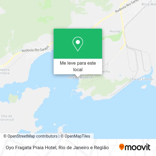 Oyo Fragata Praia Hotel mapa