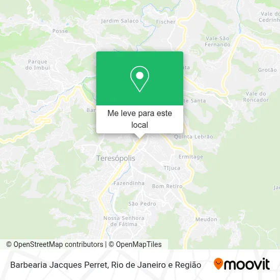 Barbearia Jacques Perret mapa