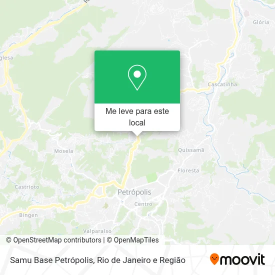 Samu Base Petrópolis mapa