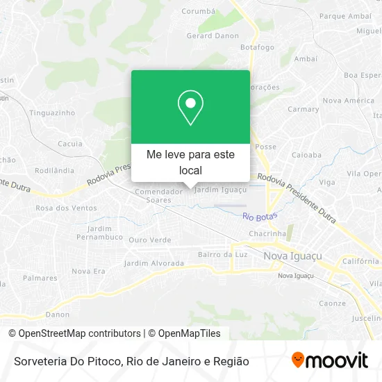 Sorveteria Do Pitoco mapa