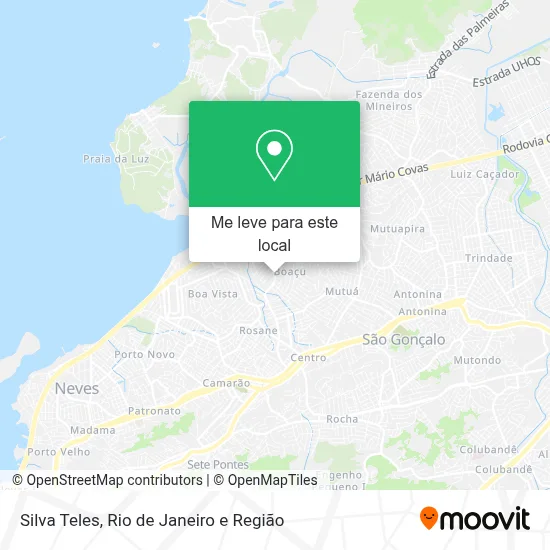 Silva Teles mapa