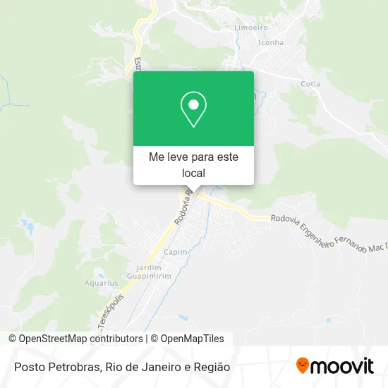 Posto Petrobras mapa