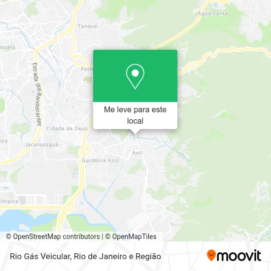Rio Gás Veicular mapa