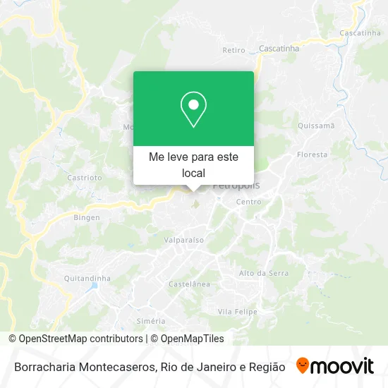 Borracharia Montecaseros mapa