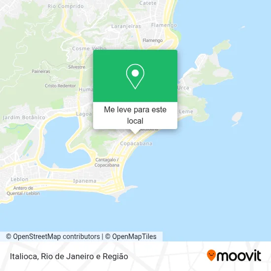 Italioca mapa