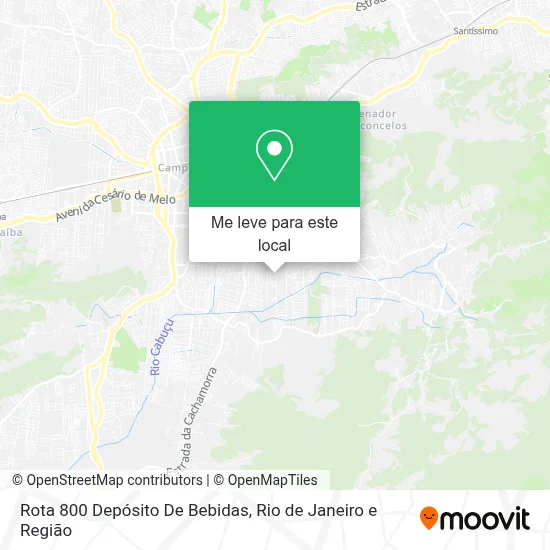 Rota 800 Depósito De Bebidas mapa