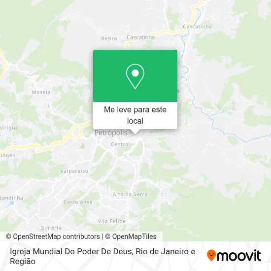 Igreja Mundial Do Poder De Deus mapa