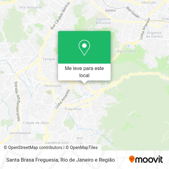 Santa Brasa Freguesia mapa
