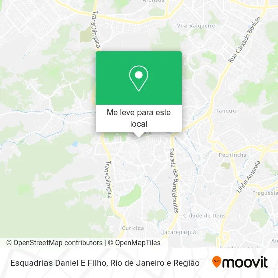Esquadrias Daniel E Filho mapa