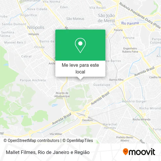 Mallet Filmes mapa
