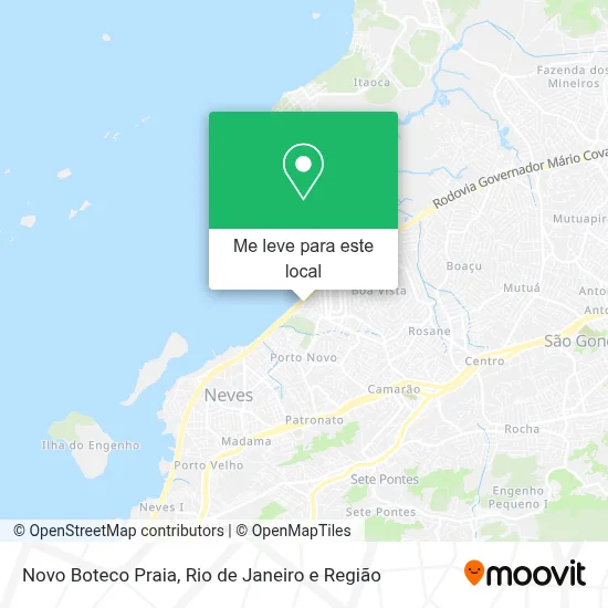 Novo Boteco Praia mapa