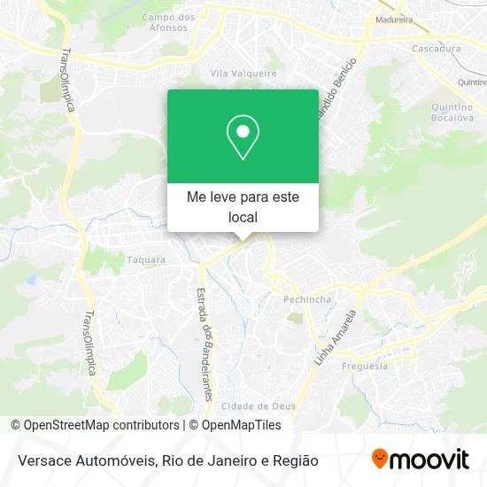 Versace Automóveis mapa