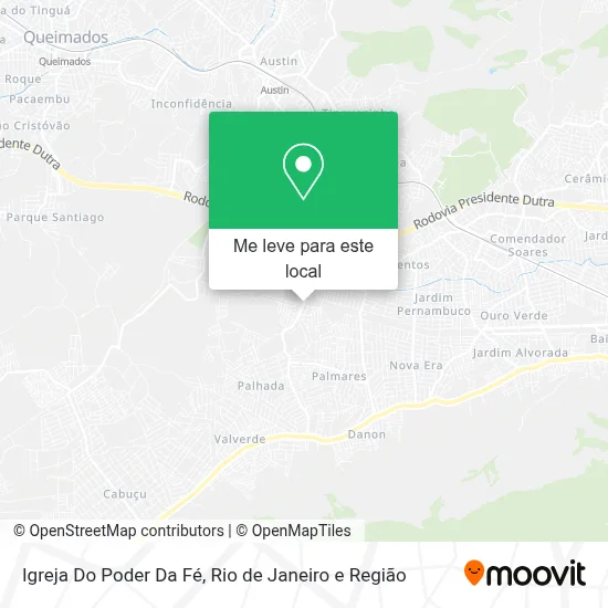Igreja Do Poder Da Fé mapa
