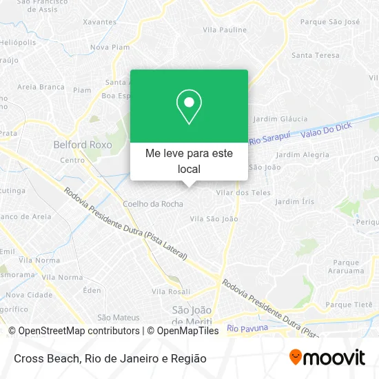 Cross Beach mapa