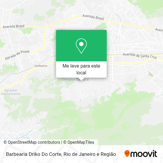 Barbearia Driko Do Corte mapa