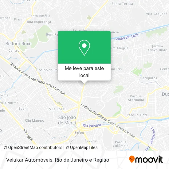 Velukar Automóveis mapa
