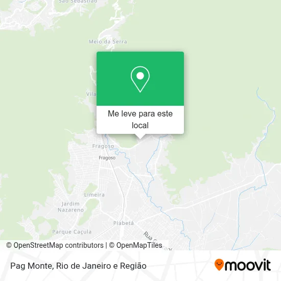 Pag Monte mapa