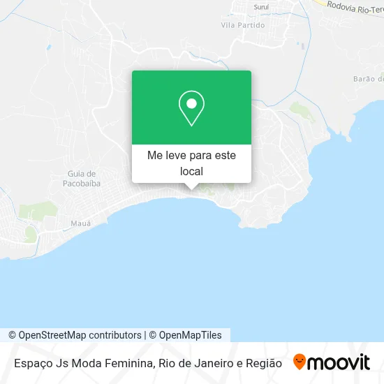 Espaço Js Moda Feminina mapa