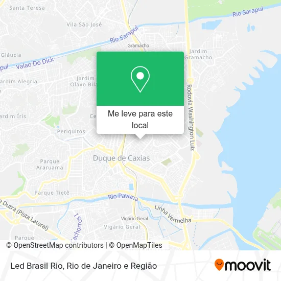 Led Brasil Rio mapa