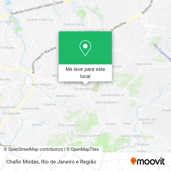 Chafin Modas mapa